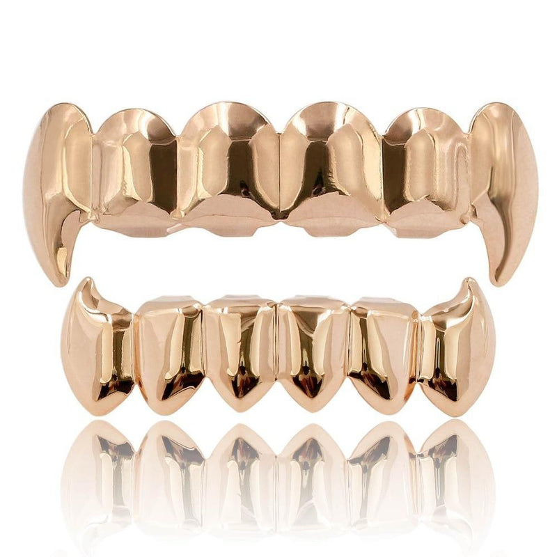 6 TOOTH VAMPIRE FANG GRILLZ 14K - ICECI