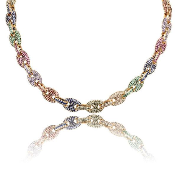 12MM GUCCI LINK CHAIN 18K - ICECI