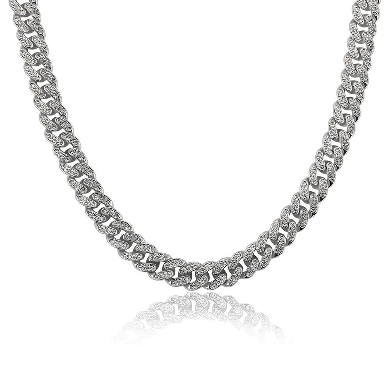 12mm Iced Cuban Chain 14K - ICECI