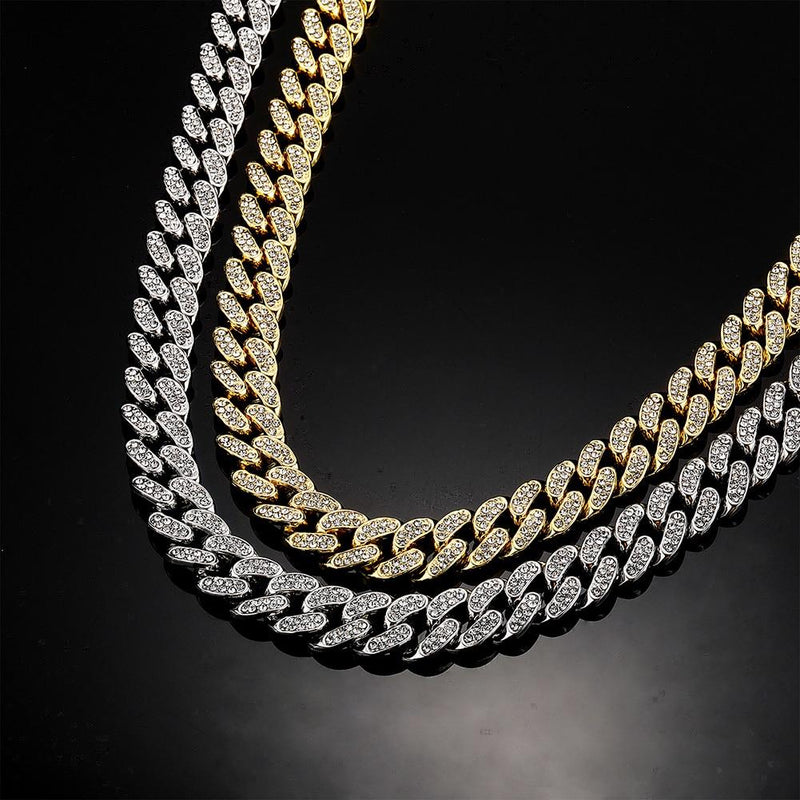 12mm Iced Cuban Chain 14K - ICECI