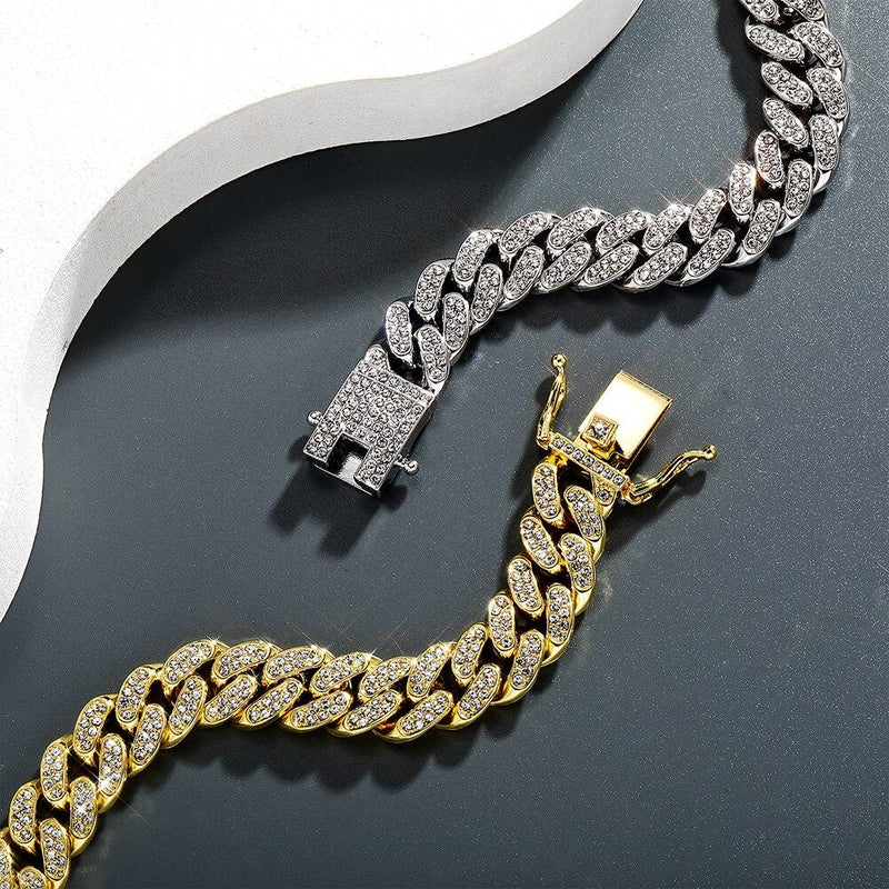 12mm Iced Cuban Chain 14K - ICECI