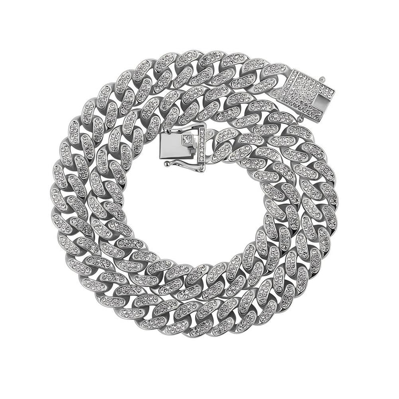 12mm Iced Cuban Chain 14K - ICECI