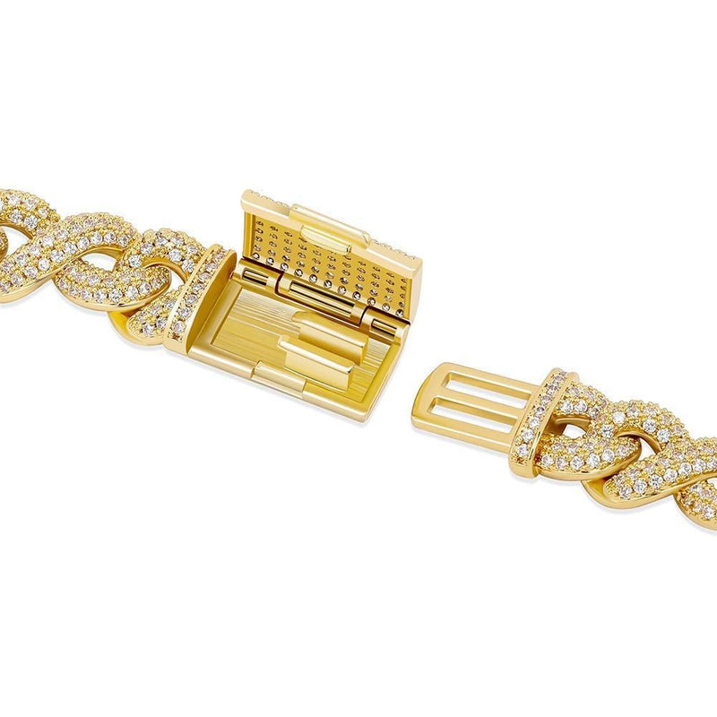 13MM INFINITY BRACELET 14K - ICECI