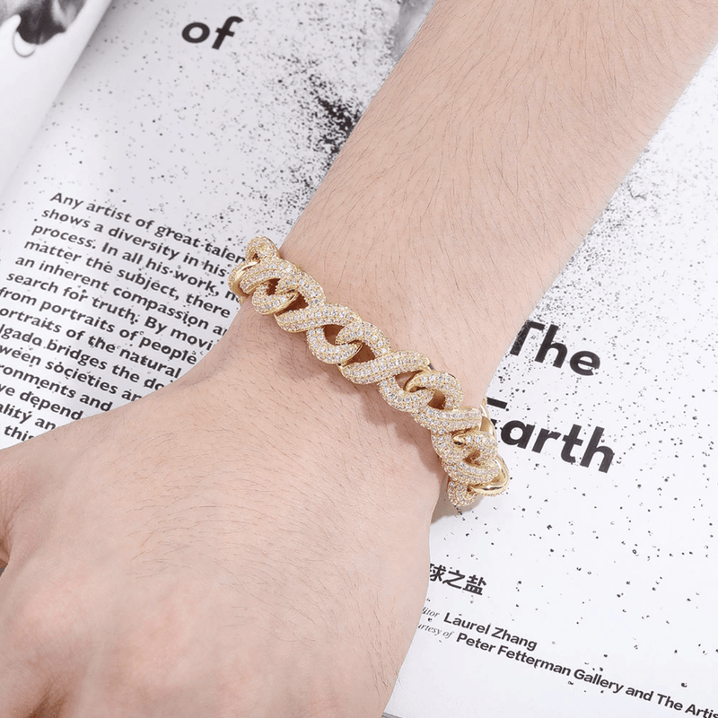 13MM INFINITY BRACELET 14K - ICECI
