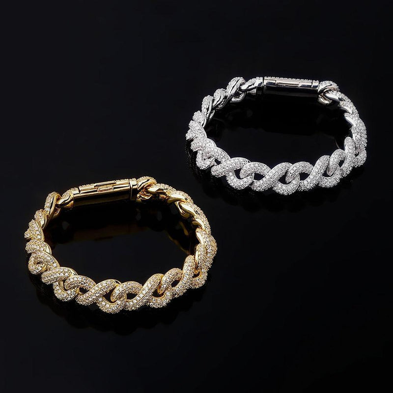 13MM INFINITY BRACELET 14K - ICECI