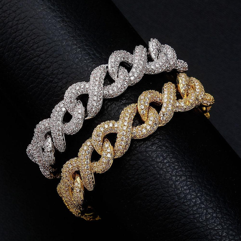 13MM INFINITY BRACELET 14K - ICECI