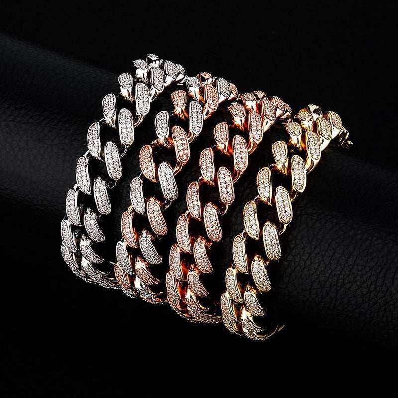 14MM ICY CUBAN LINK BRACELET 14K - ICECI