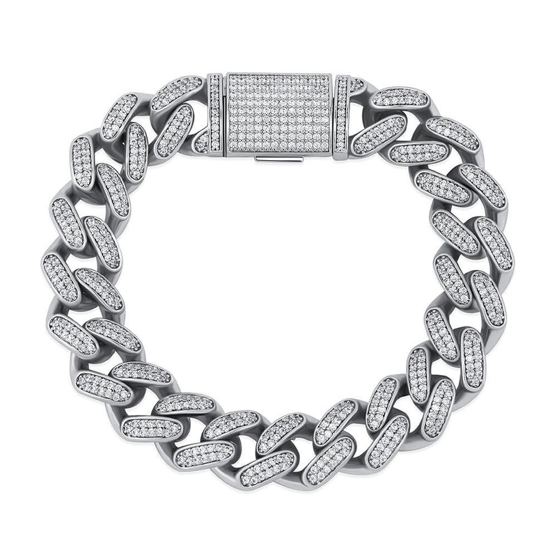 14MM ICY CUBAN LINK BRACELET 14K - ICECI