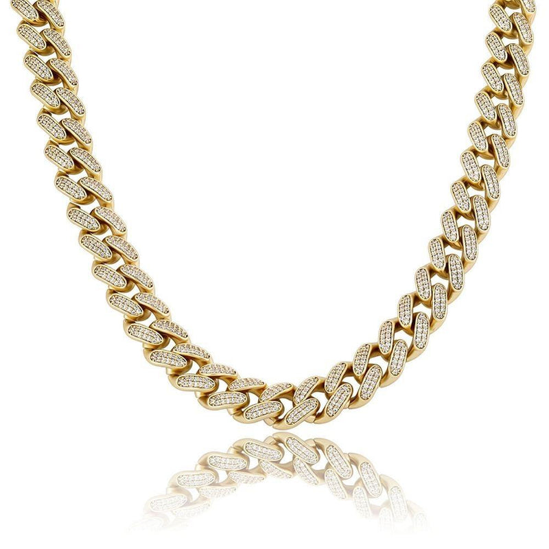 14MM ICY CUBAN LINK CHAIN 14K - ICECI