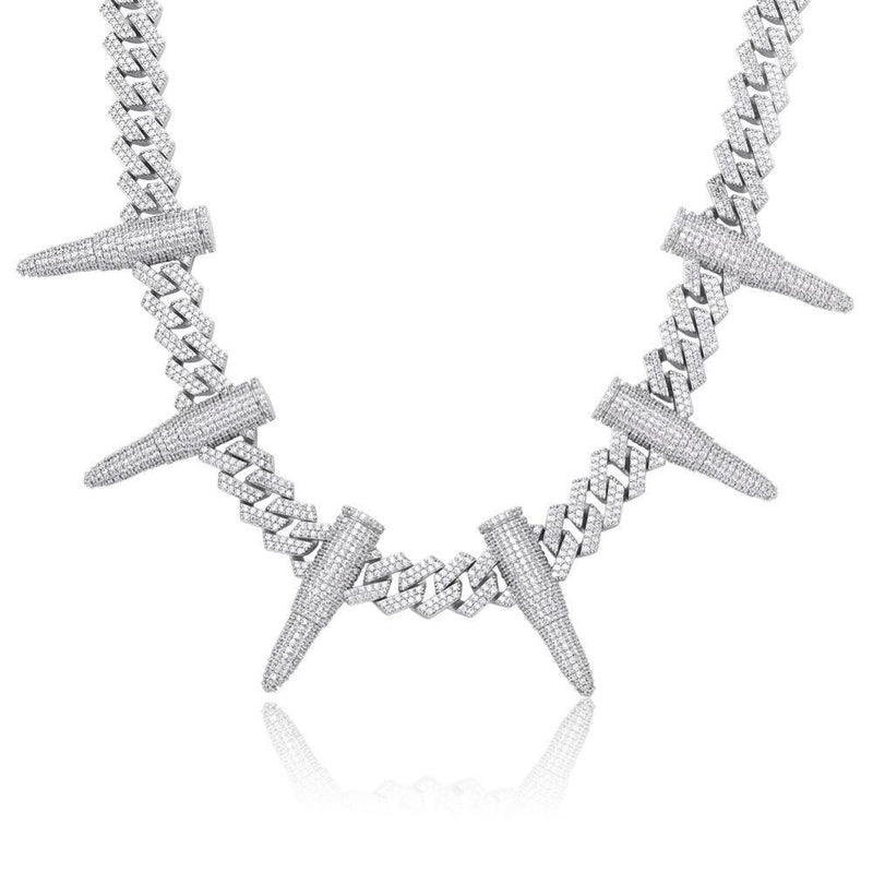 14MM RIVET BULLET CUBAN CHAIN 14K - ICECI