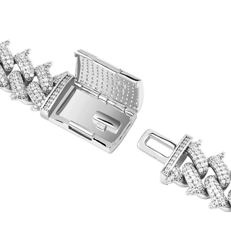 14MM THORN CUBAN LINK BRACELET 18K - ICECI