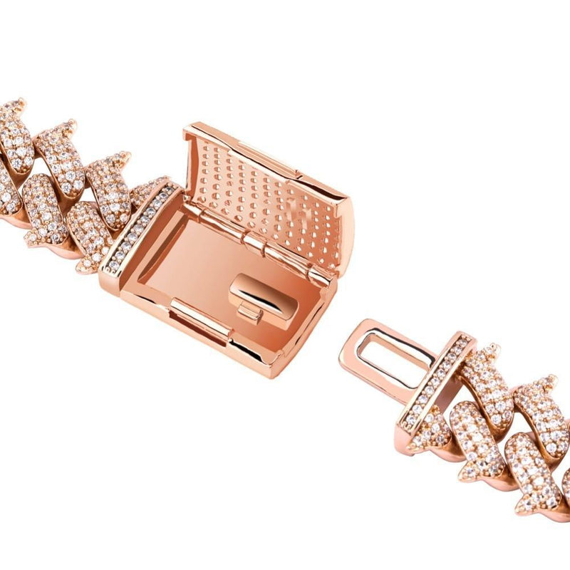 14MM THORN CUBAN LINK BRACELET 18K - ICECI
