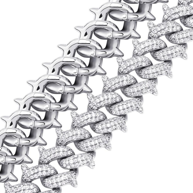 14MM THORN CUBAN LINK BRACELET 18K - ICECI