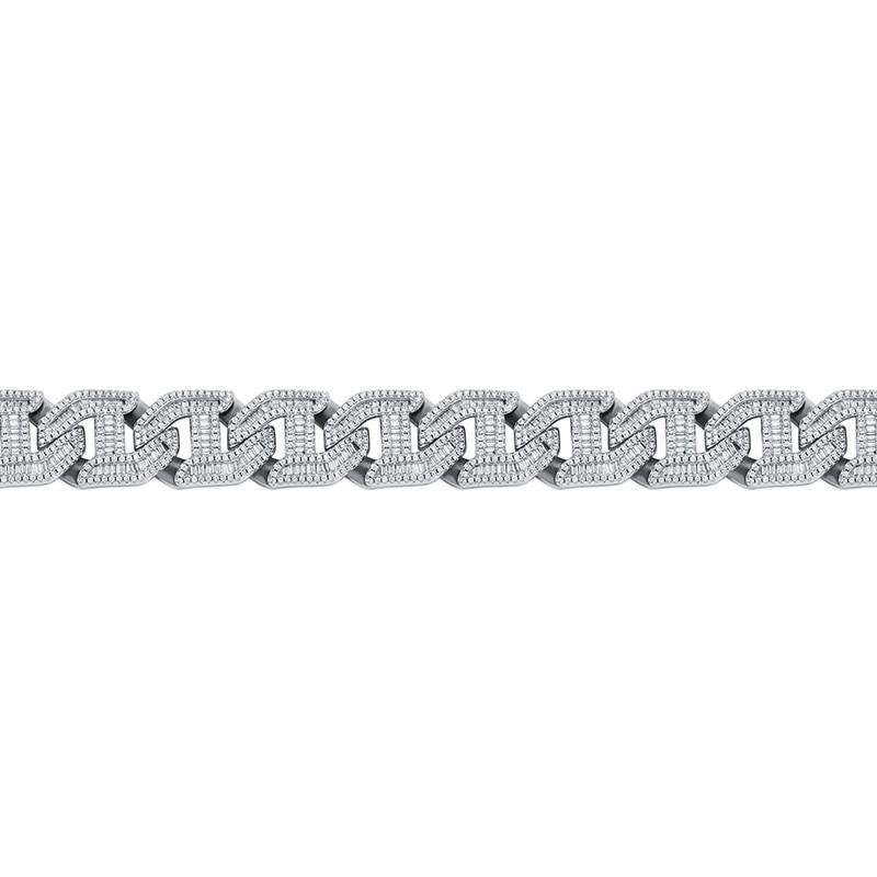 16MM BAGUETTE LINK BRACELET 14K - ICECI