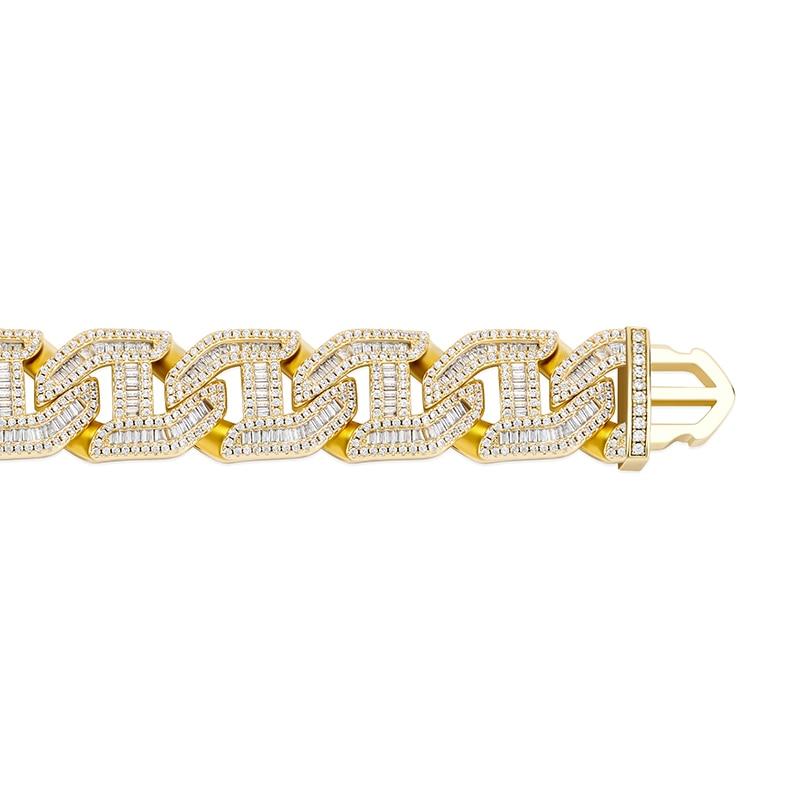 16MM BAGUETTE LINK CHAIN 14K - ICECI