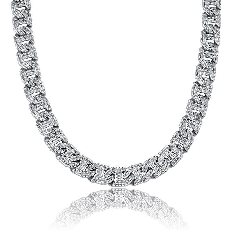 16MM BAGUETTE LINK CHAIN 14K - ICECI