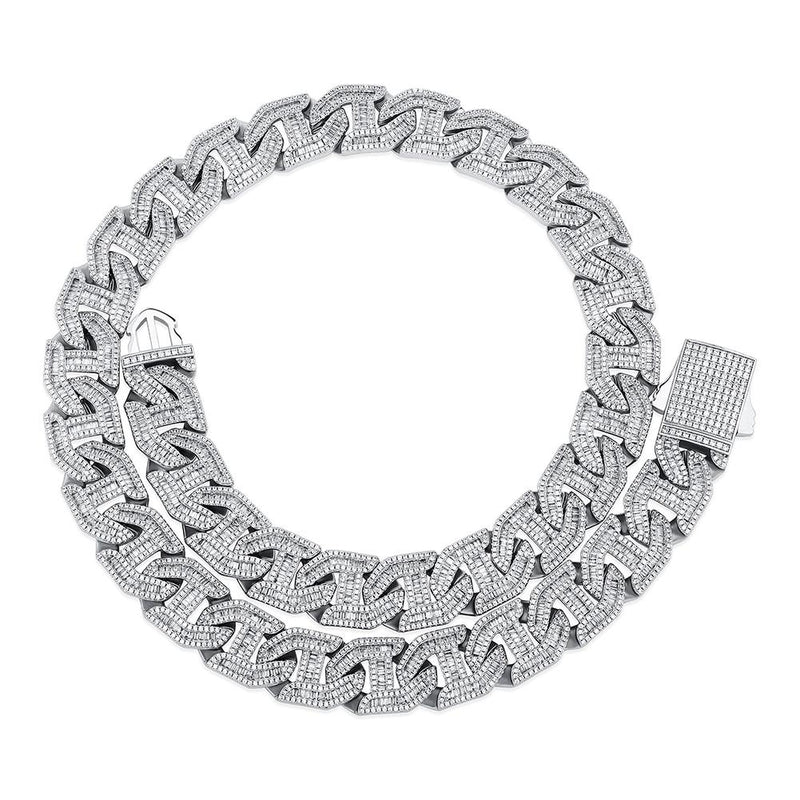 16MM BAGUETTE LINK CHAIN 14K - ICECI