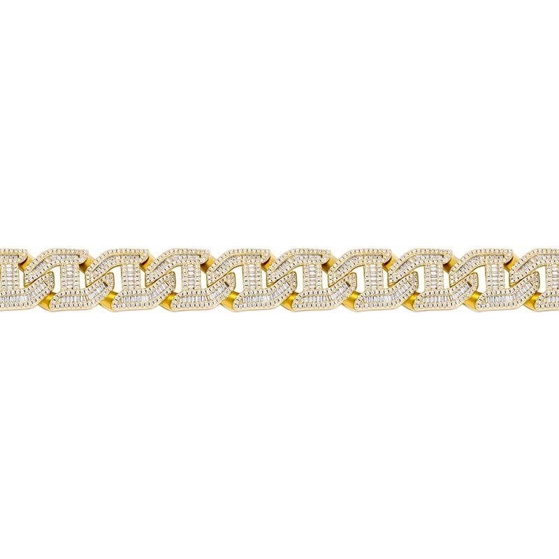 16MM BAGUETTE LINK CHAIN 14K - ICECI