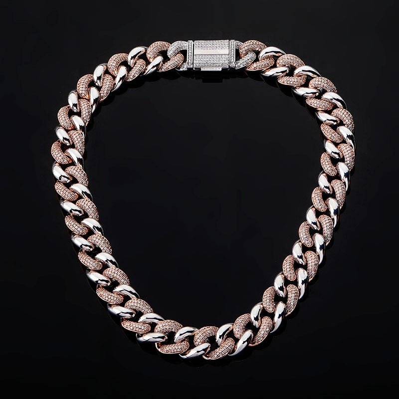 16mm Half Iced Miami Cuban Chain 14K - ICECI