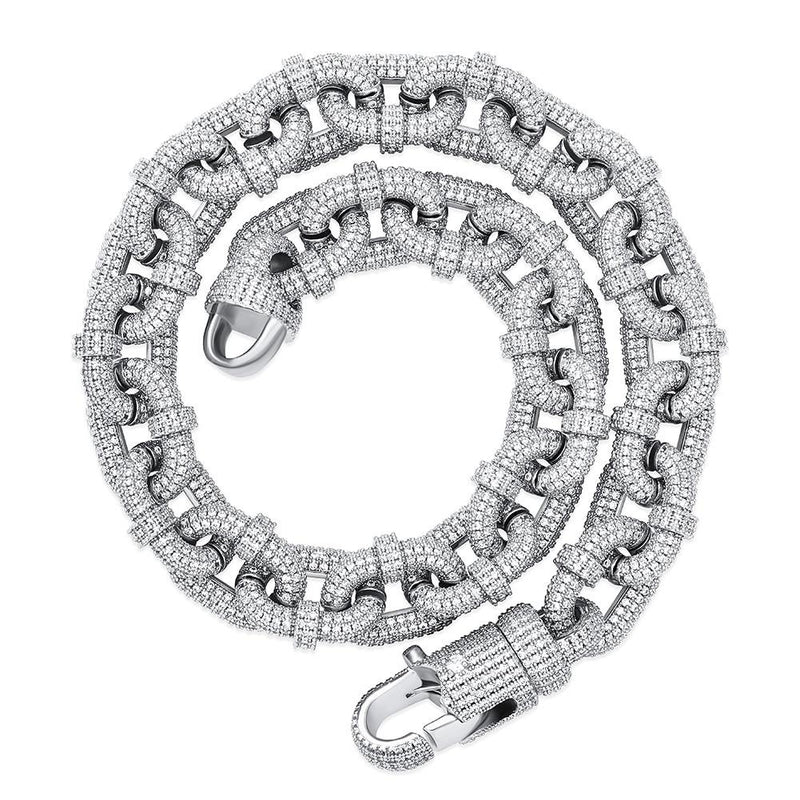 17MM CARABINER CLIP CHAIN 14K - ICECI