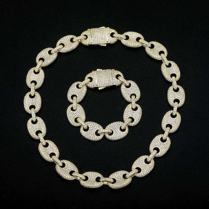17mm Gucci Link Chain 14K - ICECI