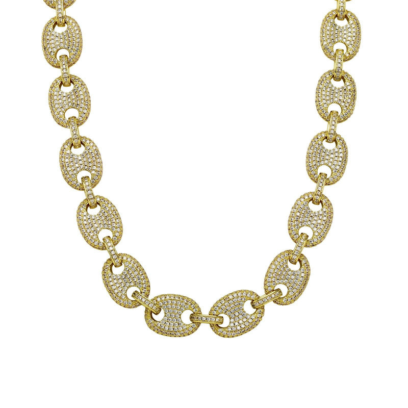 17mm Gucci Link Chain 14K - ICECI