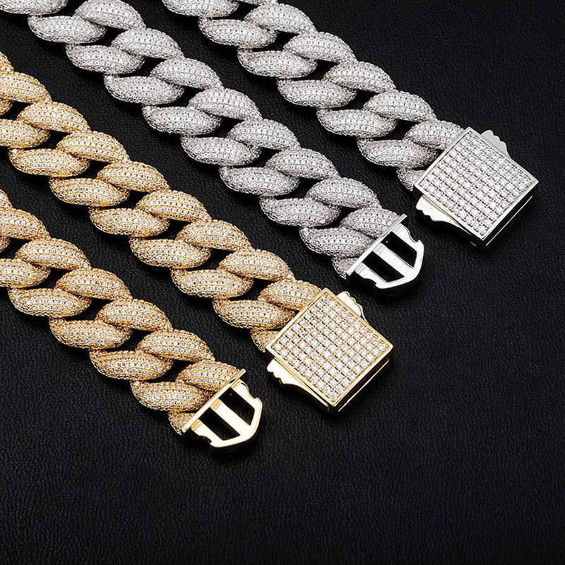 18MM ICY CUBAN LINK CHAIN 14K - ICECI