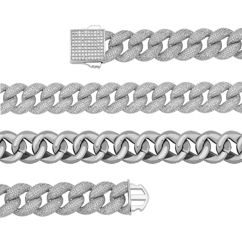 18MM ICY CUBAN LINK CHAIN 14K - ICECI