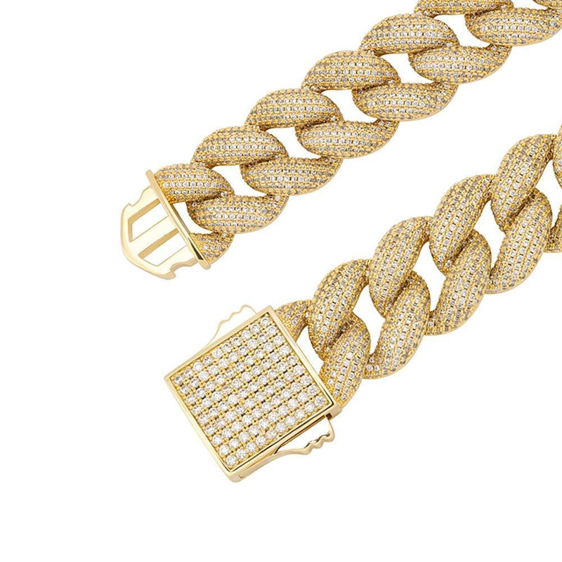 18MM ICY CUBAN LINK CHAIN 14K - ICECI