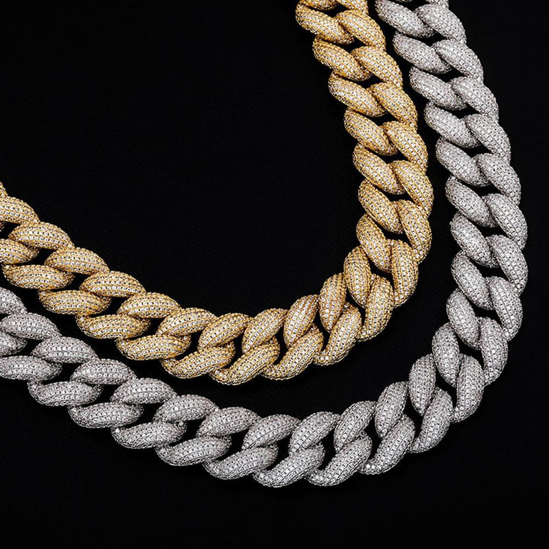 18MM ICY CUBAN LINK CHAIN 14K - ICECI