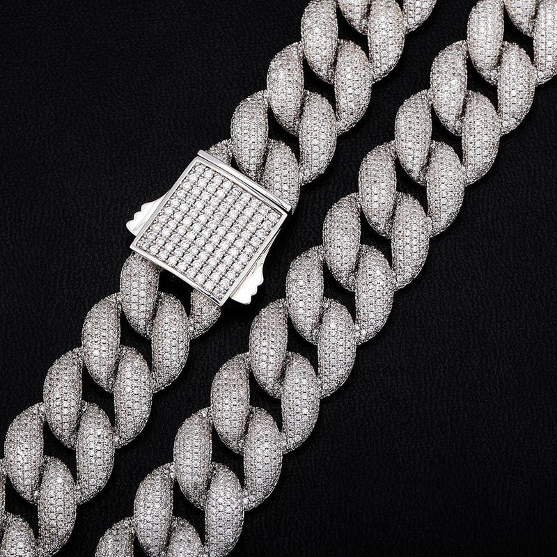 18MM ICY CUBAN LINK CHAIN 14K - ICECI