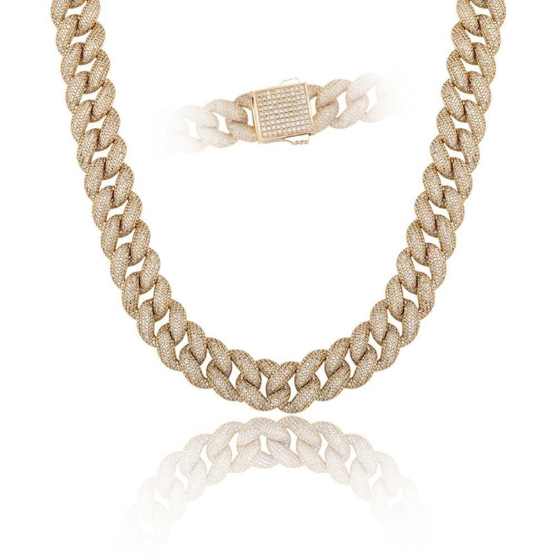 18MM ICY CUBAN LINK CHAIN 14K - ICECI