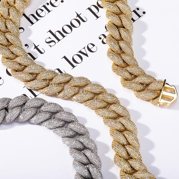 18MM ICY CUBAN LINK CHAIN 14K - ICECI