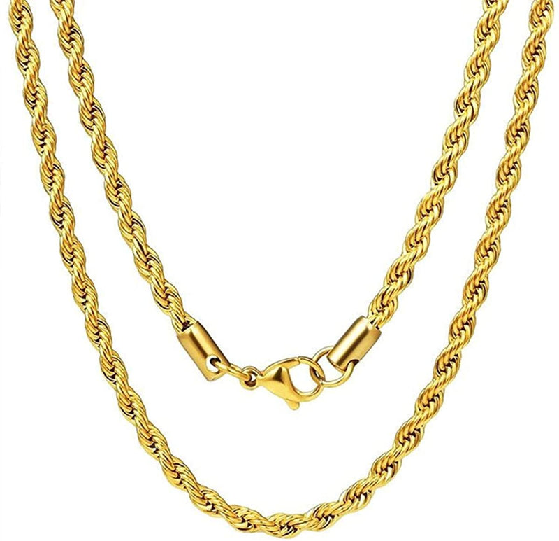 5mm Rope Chain - Premium 316L Stainless 20”