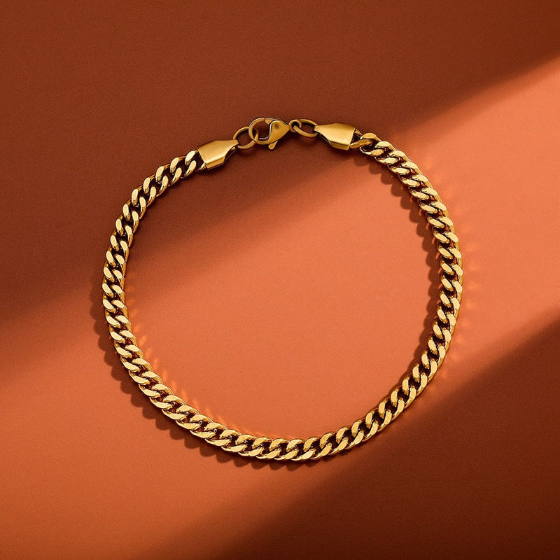 4mm Cuban Link Bracelet 14K - ICECI