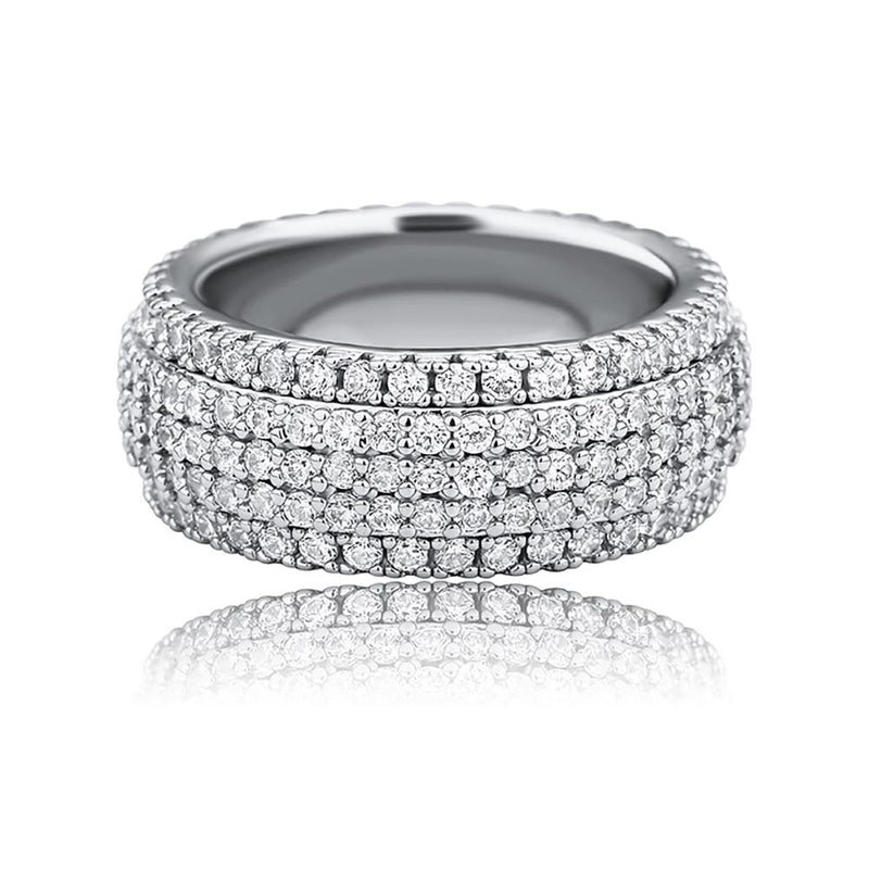 5 ROW BAND RING 14K - ICECI