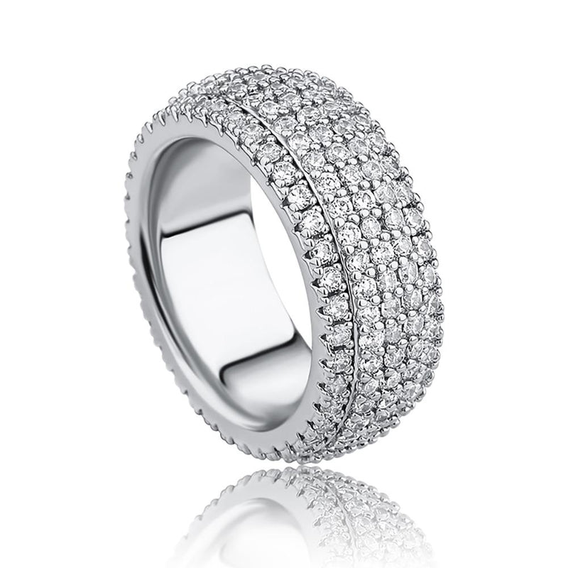 5 ROW BAND RING 14K - ICECI