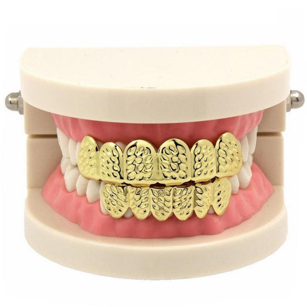 6 Teeth Nugget Cut Grillz 14K - ICECI