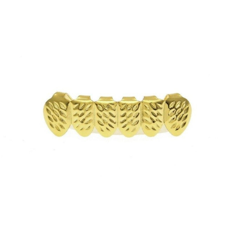 6 Teeth Nugget Cut Grillz 14K - ICECI