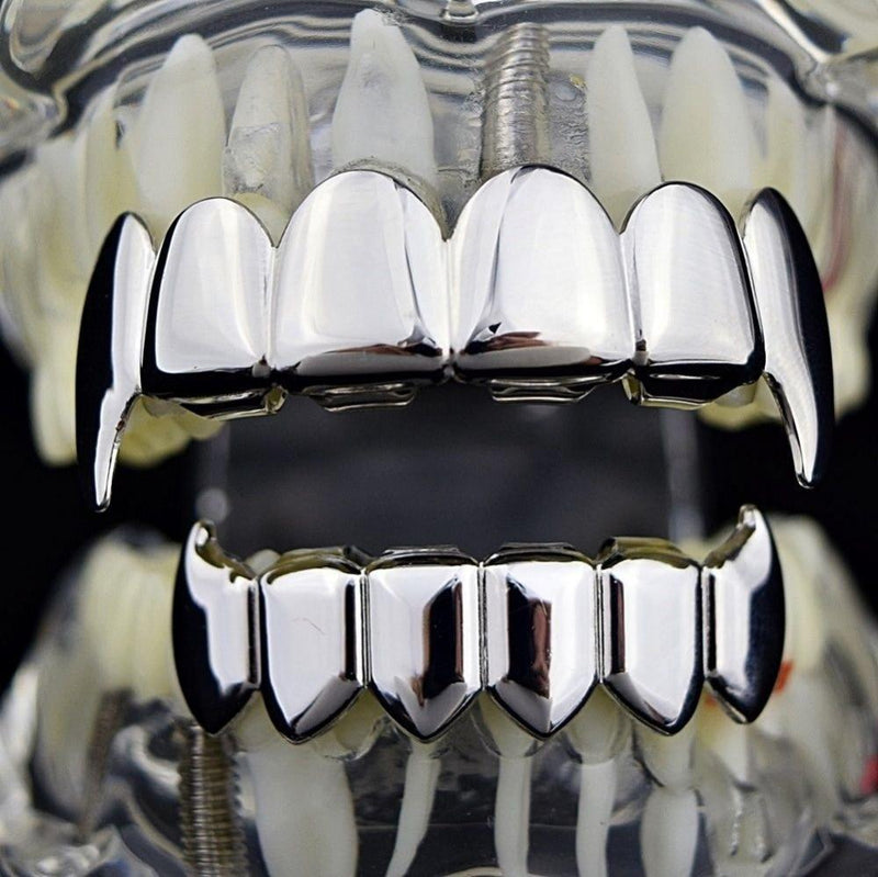 6 TOOTH VAMPIRE FANG GRILLZ 14K - ICECI