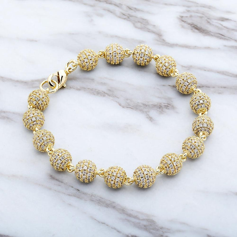 6MM / 8MM ICY BALL BRACELET 14K - ICECI