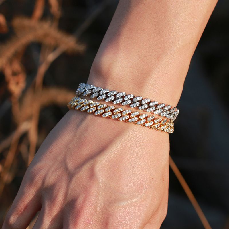 6mm Iced Cuban Link Bracelet 18K x Moissanite - ICECI