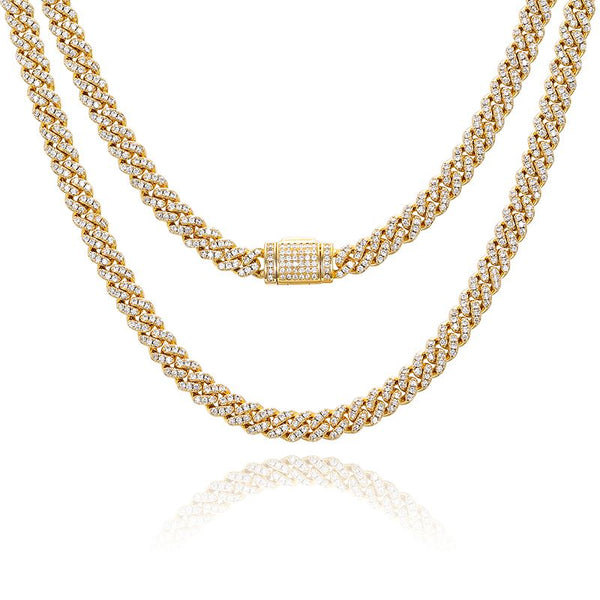 6mm Iced Cuban Link Chain 18K x Moissanite - ICECI