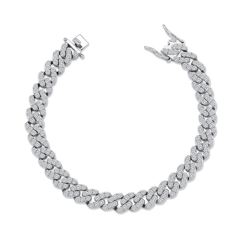 8MM ICY CUBAN LINK BRACELET 14K - ICECI