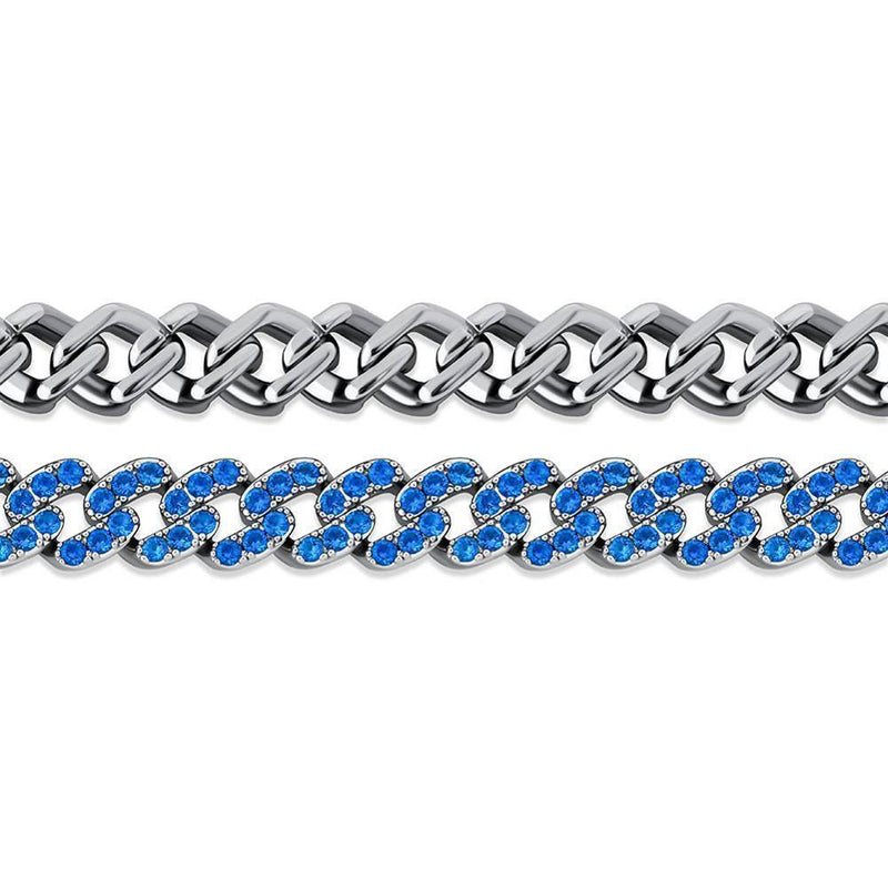 8MM ICY CUBAN LINK BRACELET 14K - ICECI