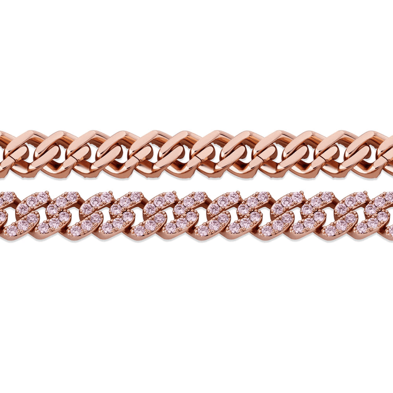 8MM ICY CUBAN LINK BRACELET 14K - ICECI