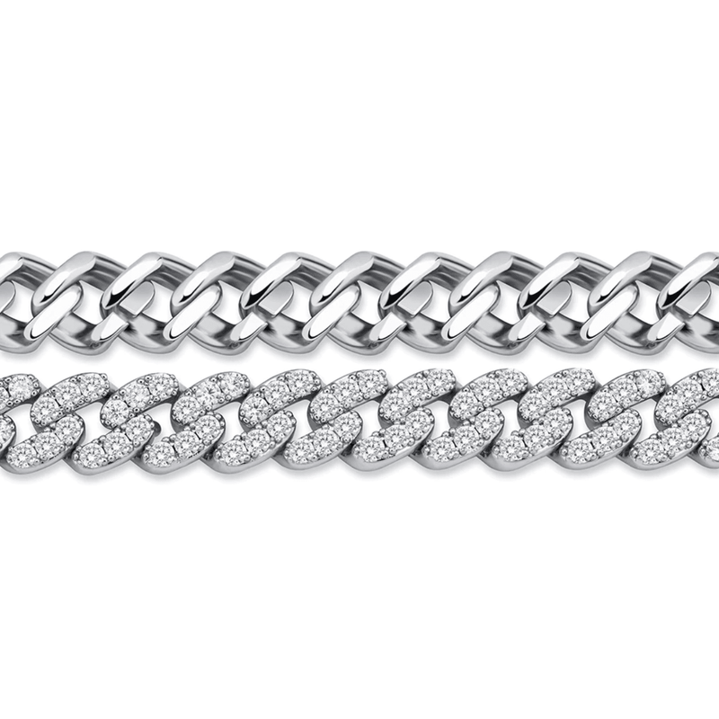 8MM ICY CUBAN LINK BRACELET 14K - ICECI