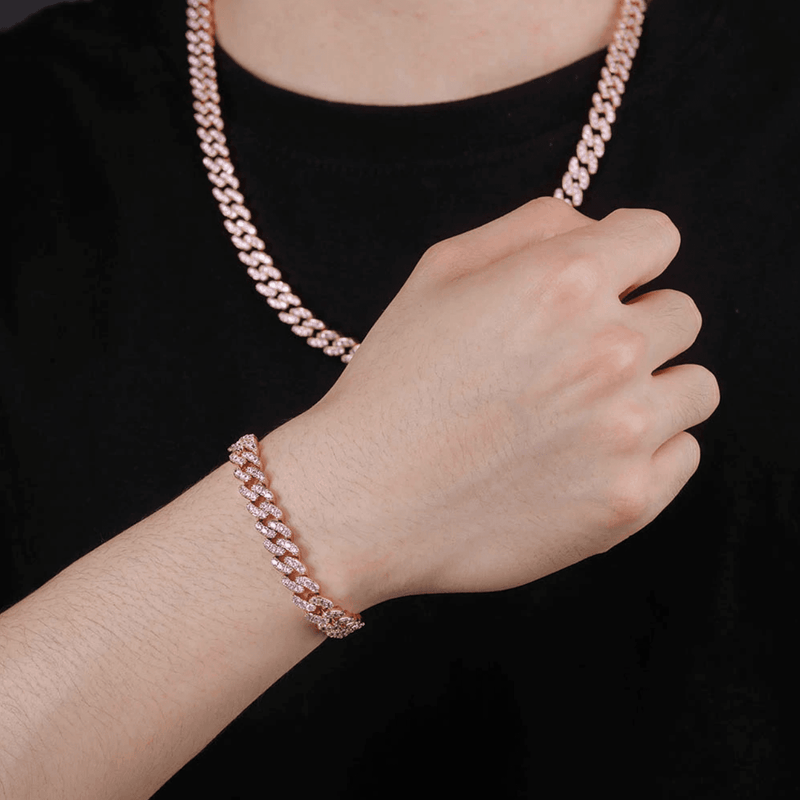 8MM ICY CUBAN LINK BRACELET 14K - ICECI