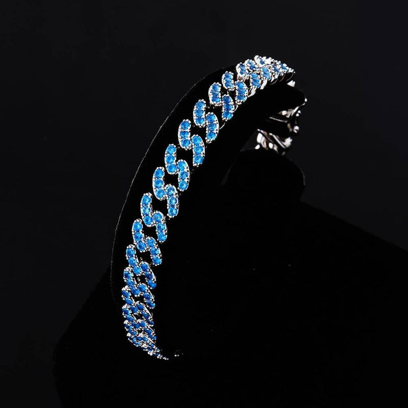 8MM ICY CUBAN LINK BRACELET 14K - ICECI