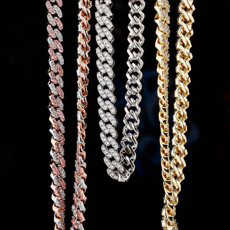 8MM ICY CUBAN LINK CHAIN 14K - ICECI